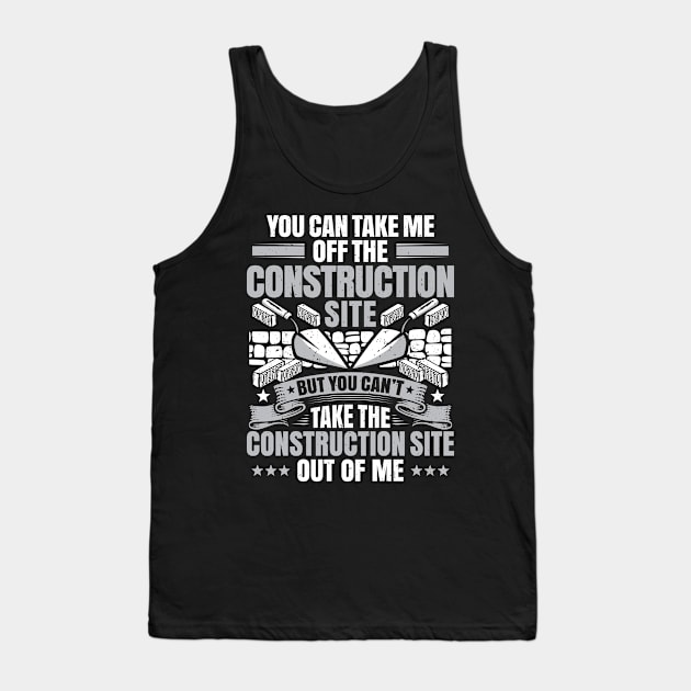 Bricklayer Mason Brickmason Blockmason Tank Top by Krautshirts